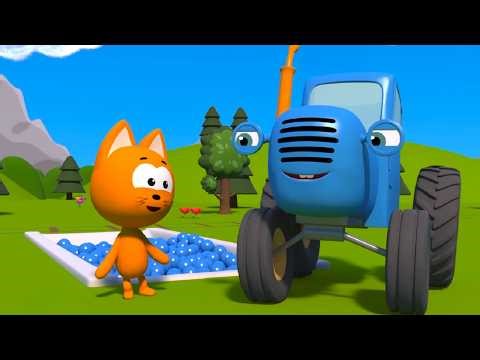 Meow meow Kitty Games - All Episodes About Tractors - Playing a game with Kitten