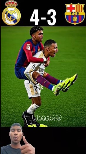 😱 Real Madrid 4-3 Barcelona | CRAZIEST El Clásico Ever! #football #worldcup2026 #barbay #querrey