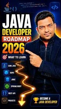 Java Developer Roadmap 2026 | What to Learn to Become a Java Developer #Shorts #java