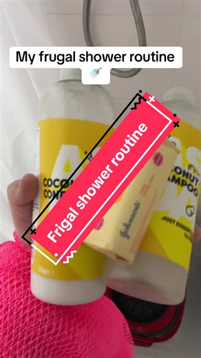 My frugal shower routine 🚿 🪣#fyp #frugal #cheapskate #budget #savingmoney
