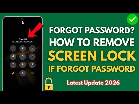 Forgot Password? How to Remove Screen Lock Password Without Computer | Unlock All Phone