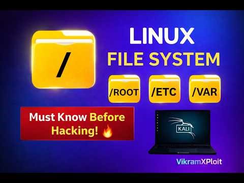 Kali Linux File System Full Guide 🔥 | /root, /etc, /var, /usr Explained for Hackers