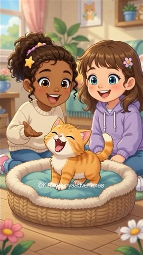 We Made a Bed for a Kitten!🥹🛏️kiki and Anya Videos | #kittencuddles #mycat #viral #shorts