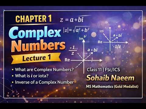Chapter # 1 Lec #1 FSC 11th Math Chapter 1: Complex Numbers Basics & Properties |