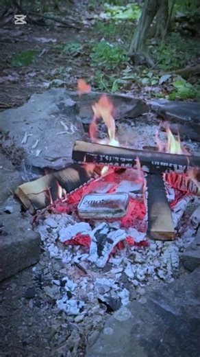 How to make char cloth #survival #campping #camping #campfire #bushcraft #outdoors #shorts #foryou