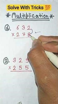 3 Digits Multiplication |Multiplication Of 3 Digits | Multiplication Ke Questions #maths #mathshorts