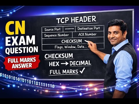 TCP Header Analysis & Checksum Problem Solved 🔥|Wilp Wallah