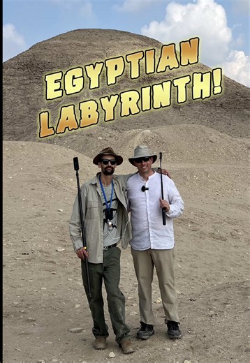 Exploring the Egyptian Labyrinth at Hawara during our Stargates of Ancient Egypt tour! Watch the full clip in the Stagates tour recap on YT through link in my bio. #egypt #explore #lostcivilizations #ancientcivilizations #labyrinth