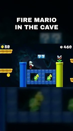 Mario Runs The World 1-2 Cave With Fire | New Super Mario Bros. 2 #newsupermariobros2 #nsmb2 #mario