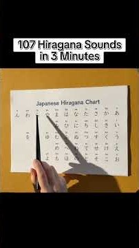 All 107 Hiragana Sounds in 3 Minutes — Point, Listen, Repeat
