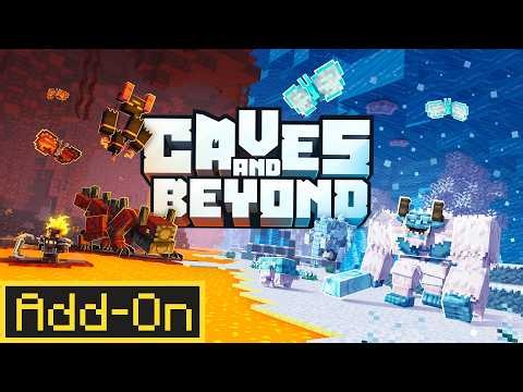 CAVES & BEYOND ADDON Adds 6 Incredible Cave Biomes to Minecraft Bedrock