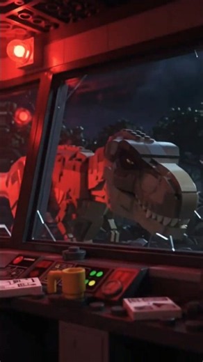 LEGO Jurassic Park Part 3: SOMETHING IS OUTSIDE! 😱🦖 #shorts