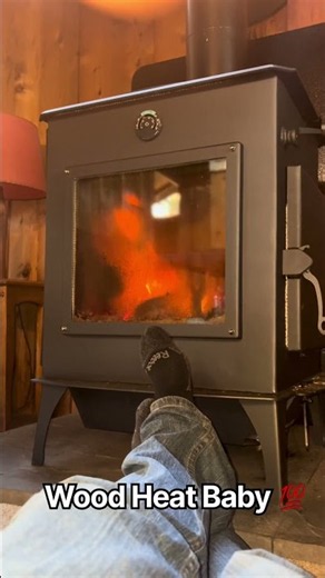 Off the grid and on the hearth. 🔥✨ #woodheat #woodstove #firewood #soapstone #fire #woodfirecooking