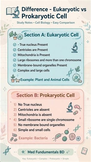 Eukaryotic vs Prokaryotic Cell`