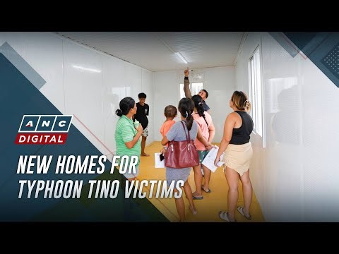 Some typhoon Tino victims in Cebu move in to new homes
