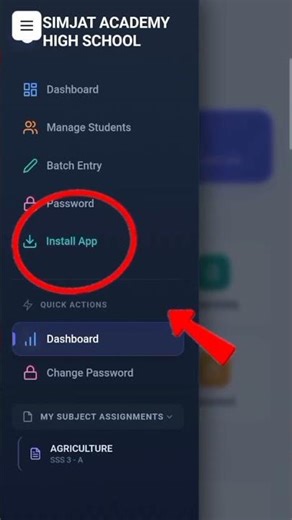 installing the school management system on android