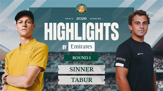 Jannik Sinner vs Clement Tabur | Round 1 Highlights | Roland-Garros 2026