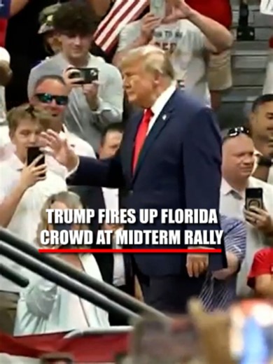NOW: President Trump fires up the crowd in Fort Myers as he campaigns for Byron Donalds and the Florida GOP with 11 days to go until the November 3 midterm elections.