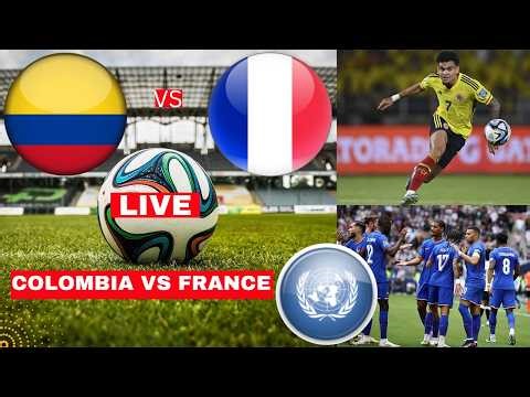 Colombia vs France 1-3 Live International Friendly Football Match Score Highlights en Vivo Direct