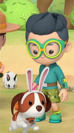 Can Hero Sniff and Find the Missing Rabbit? 🐶🐇 | Leo the Wildlife Ranger | #shorts #animals