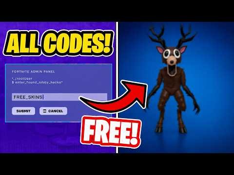 NEW ADMIN PANEL CODES IN FORTNITE! (HOW TO GET ALL FREE SKIN LOBBY HACK CODES)