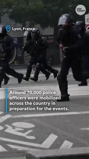 Protests in France see water cannons and more used by riot police