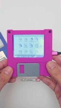 Build a retro inspired 3.5in floppy disk with PyPortal, CircuitPython and 3D Printing #3dprinting