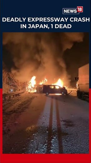 Massive Blaze Erupts After 50+ Vehicles Crash In Kanetsu Expressway, Japan | N18S