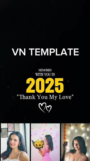 VN Template for 2025 Recap ✨ | Aesthetic Year End Reel Edit #2025recap #vntemplate #vneditor #fyp