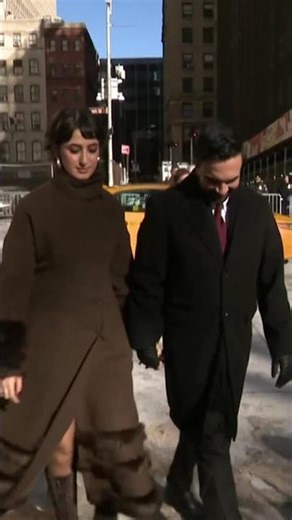 Mamdani arrives to City Hall for his inauguration ceremony