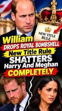Prince William Crushes Harry And Meghan’s SHOCKING Plans! 🚨 #PrinceWilliam #PrinceHarry #RoyalNews