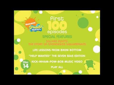 SpongeBob SquarePants: The First 100 Episodes Disc 14 2009 DVD Menu Walkthrough