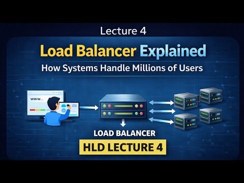 Load Balancer Explained 🔥 | How Systems Handle Millions of Users | HLD Lecture 4 #systemdesign
