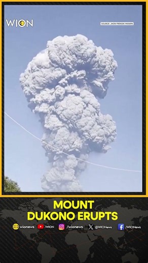 Indonesia: Indonesian Authorities Rushing To Rescue 20 Hikers After Mount Dukono Eruption | Shorts