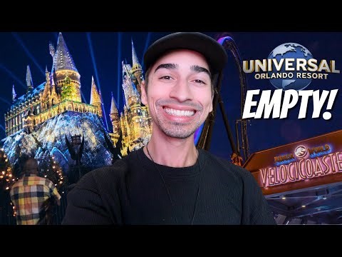Rented Out Universal Orlando! ENDLESS Free Food & Empty Theme Park!