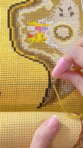 Easy Cross Stitch Embroidery Outline Tutorial for Beginners