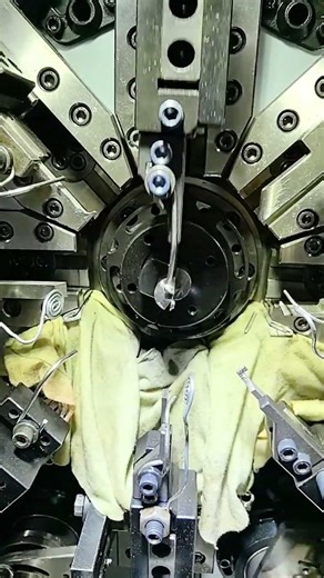 Automatic spring making robot 🤖 !#automation #technology #machine #robot #factorytour