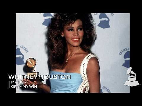 Whitney Houston Gets Emotional Winning Her First Grammy | My First GRAMMY Win