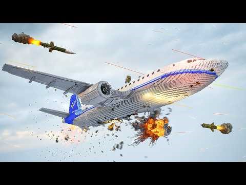 Realistic Airplane Crashes & Shootdowns 7 | Teardown