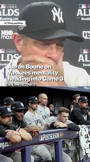 Aaron Boone reveals after the Yankees took BP and infield ahead of Game 2 that they looked "sharp"
