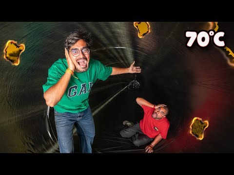 ₹100000 Hottest Black Tunnel Survival Challenge🥵| ये सुरंग भट्टी की तरह जलती है | Crazy XYZ