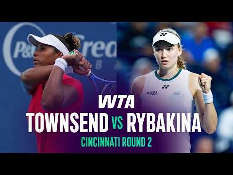 Taylor Townsend vs. Elena Rybakina | 2026 Cincinnati Round 2 | WTA Match Highlights