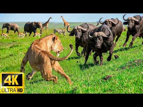 African Wildlife 4K: Discover Wild Animal Encounters & Natural Scenery With Relaxing Piano Music