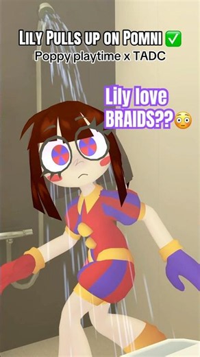 Poppy Playtime x TADC: Lily Love Braids vs Pomni (BIG GUY) ✅ #poppyplaytime #tadc #vrchat #fyp