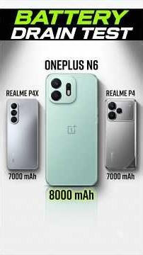 OnePlus N6 vs realme P4 vs Realme P4x vs realme P4r vs vivo T5x - Battery Drain Test