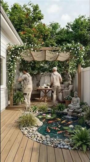 Complete Backyard Renovation | Turning an Old Yard into a Peaceful Oasis #housedesign