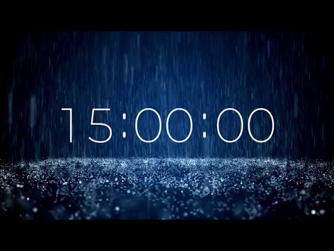 15 Minute Classroom Timer with Rain Sounds | 4K Calm Visual | Produced by SoniCentric