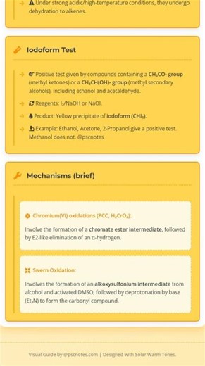 Oxidation Reactions of Alcohols PCC, KMnO4, CrO3, Swern oxidation, mechanisms
