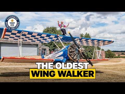 The Oldest Wing Walker (Female) Is An INCREDIBLE 97 Years-Old! | Guinness World Records