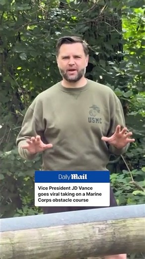 JD Vance takes on Marine Corps obstacle course!